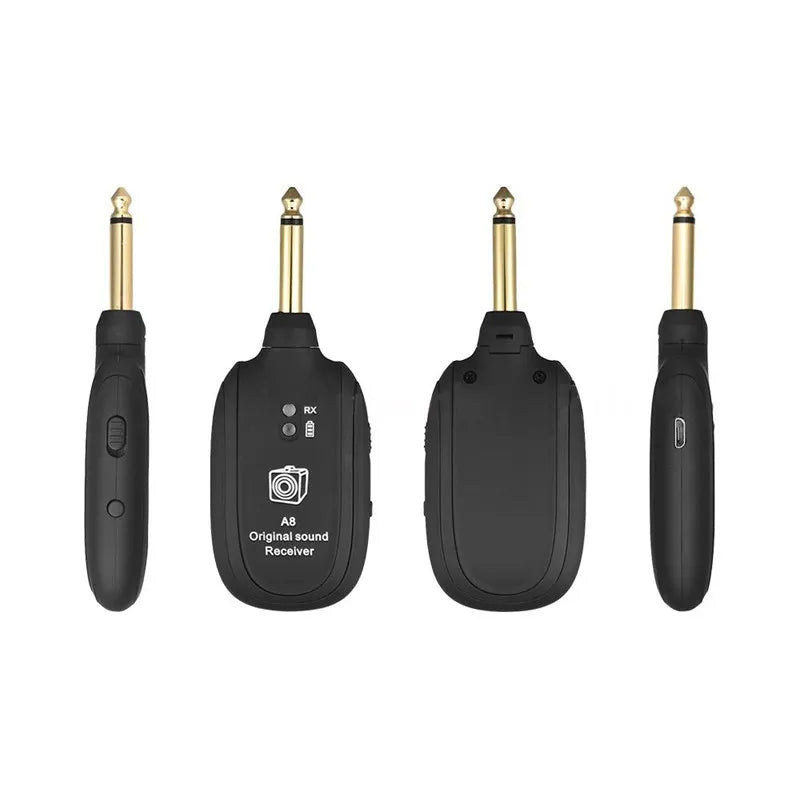 UHF Guitar Wireless System Transmitter Receiver Built-in Rechargeable Built- in Rechargeable wireless guitar transmitter - V.I.P Digital Presence