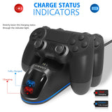 OIVO Fast PS4 Controller Charging Dock Station Dual Charger Stand with Status Display Screen for Play Station 4/PS4 Slim/PS4 Pro - V.I.P Digital Presence