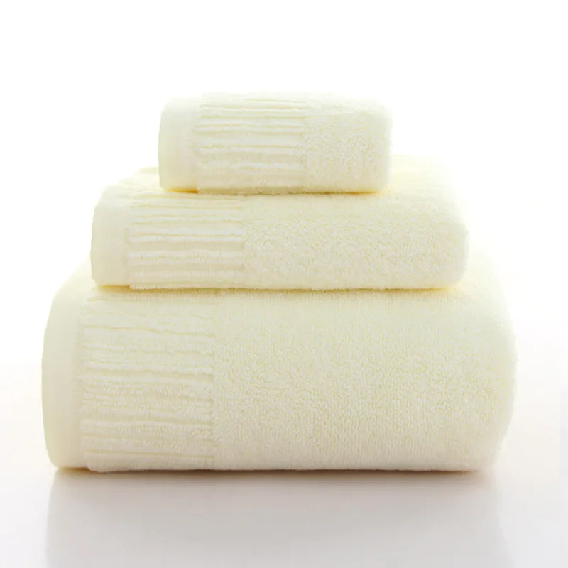 Juego de toallas de baño de algodón grueso, toalla de mano, toalla facial y toallas de baño para adultos, 10 colores, 100% algodón