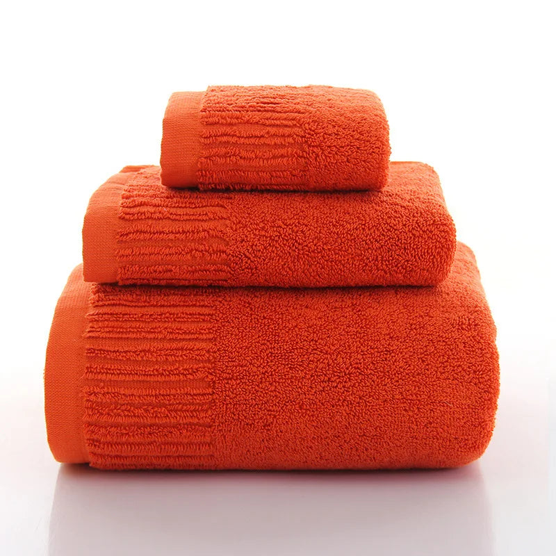 Juego de toallas de baño de algodón grueso, toalla de mano, toalla facial y toallas de baño para adultos, 10 colores, 100% algodón