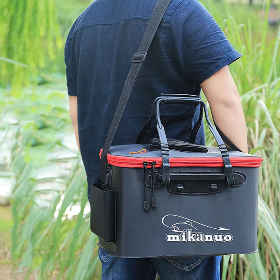 Portable EVA Fishing Bag Collapsible Fishing Bucket Live Fish Box Camping Water Container Pan Basin Tackle Storage Bag - V.I.P Digital Presence