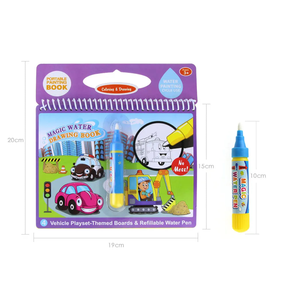 8 styles Magic Water Drawing Book Coloring Doodle - V.I.P Digital Presence
