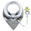 Baberos para bebés, toalla para la saliva, baberos para bebés y cuerda anticaída, bandana de algodón súper absorbente para bebés, babero, bufanda para la alimentación de recién nacidos