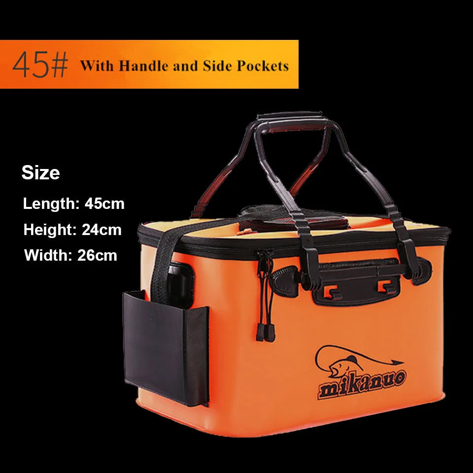 Portable EVA Fishing Bag Collapsible Fishing Bucket Live Fish Box Camping Water Container Pan Basin Tackle Storage Bag - V.I.P Digital Presence