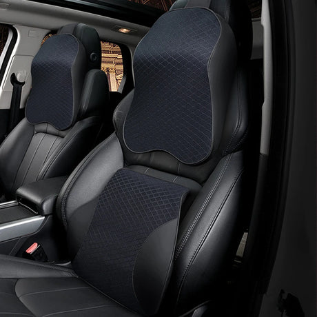 1PCS memory foam cute car seat headrest pillow solid for the neck rest waist back support cushion set pillows auto accessories - V.I.P Digital Presence