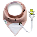 Baberos para bebés, toalla para la saliva, baberos para bebés y cuerda anticaída, bandana de algodón súper absorbente para bebés, babero, bufanda para la alimentación de recién nacidos