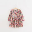 New Kids Long Sleeve Dresses Girls Flower Printed Princess Dress Summer Children Clothing 2 3 4 5 6 7 Years Girl Elegant Outfits - V.I.P Digital Presence