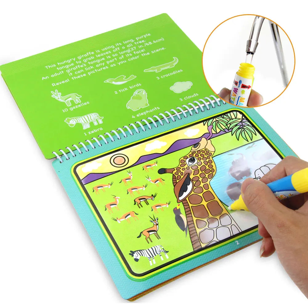 8 styles Magic Water Drawing Book Coloring Doodle - V.I.P Digital Presence