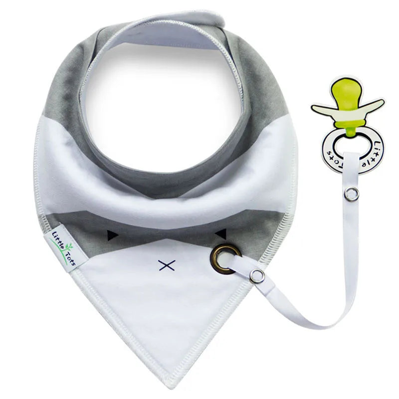 Baberos para bebés, toalla para la saliva, baberos para bebés y cuerda anticaída, bandana de algodón súper absorbente para bebés, babero, bufanda para la alimentación de recién nacidos