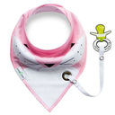Baberos para bebés, toalla para la saliva, baberos para bebés y cuerda anticaída, bandana de algodón súper absorbente para bebés, babero, bufanda para la alimentación de recién nacidos