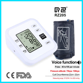 Health Care Arm Blood Pressure Monitor Heart Beat Rate Pulse Meter Tonometer Sphygmomanometers pulsometer - V.I.P Digital Presence