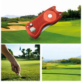 Herramienta plegable para sacar divots de golf con herramienta para pelotas de golf, limpiador de surcos, material de entrenamiento de golf, accesorios de golf, tenedor para putting green.