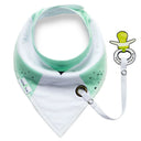 Baberos para bebés, toalla para la saliva, baberos para bebés y cuerda anticaída, bandana de algodón súper absorbente para bebés, babero, bufanda para la alimentación de recién nacidos