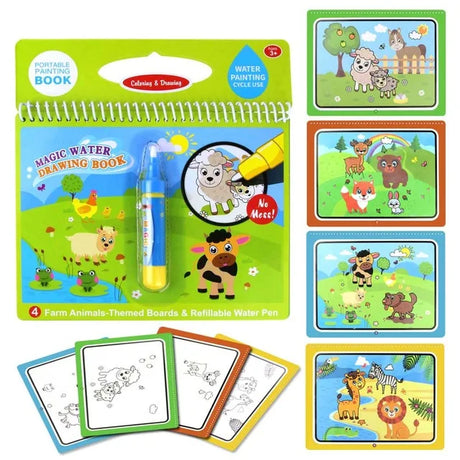 8 styles Magic Water Drawing Book Coloring Doodle - V.I.P Digital Presence