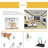 200W  Camera Bulb Lamp light Wireless 2MP HD 360 Degrees Panoramic Light Home Cctv Security Video Surveillance Wifi  Camera - V.I.P Digital Presence