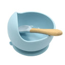 Baby Silicone Tableware Strong Sucker Water Bowl Spoon Set Children Suction Bowl Baby Food Bowl Baby Feeding Tableware