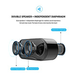 M6 Cool Owl Design Bluetooth Speaker LED Flash Wireless Loudspeaker FM Radio Alarm Clock TF Card Support Select Songs By Number - V.I.P Digital Presence