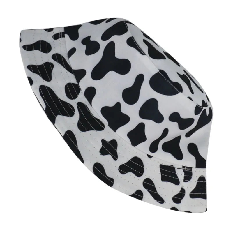FOXMOTHER New Fashion Reversible Black White Cow Pattern Bucket Hats Fisherman Caps For Women Gorras Summer - V.I.P Digital Presence