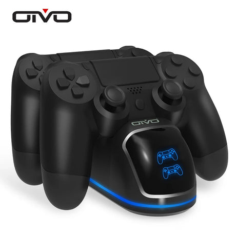 OIVO Fast PS4 Controller Charging Dock Station Dual Charger Stand with Status Display Screen for Play Station 4/PS4 Slim/PS4 Pro - V.I.P Digital Presence