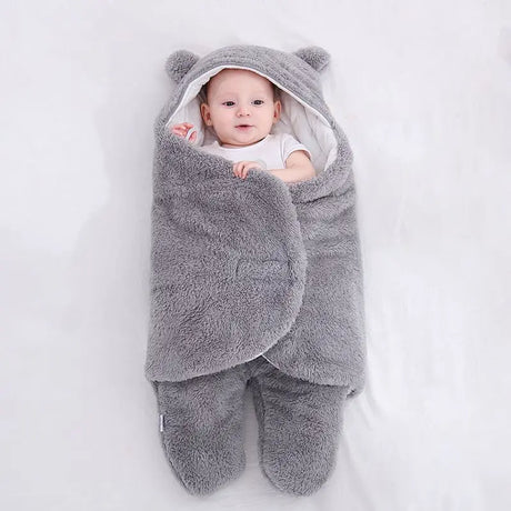 Baby Sleeping Bag Ultra-Soft Fluffy Fleece Newborn Receiving Blanket Infant Boys Girls ClothesSleeping Nursery Wrap Swaddle - V.I.P Digital Presence