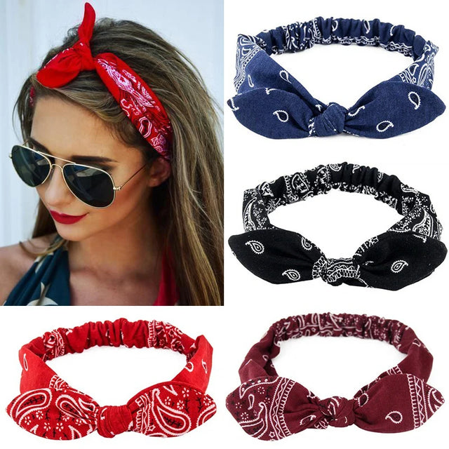 New Women Suede Soft Solid Print Headbands Vintage Cross Knot Elastic Hairbands Bandanas Girls Hair Bands Hair Accessories - V.I.P Digital Presence