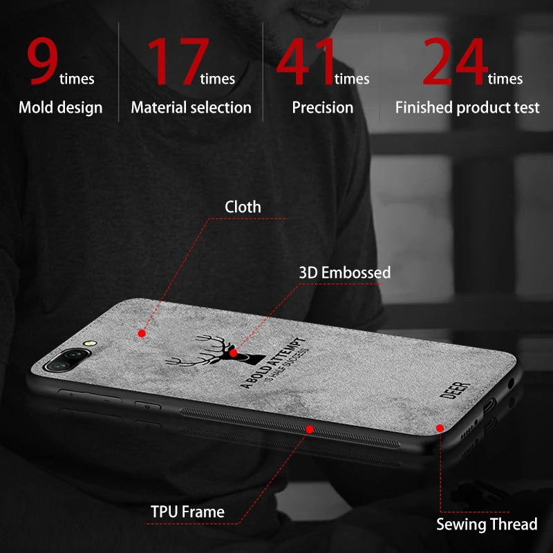 Deer Cloth Phone Case for Huawei Honor 20 Pro Lite 10 10i 8A 8C 8X 8S 9X PRO 7X 7S 7A Honor 7C 9 20s 9A Soft Silicone Frame Case - V.I.P Digital Presence
