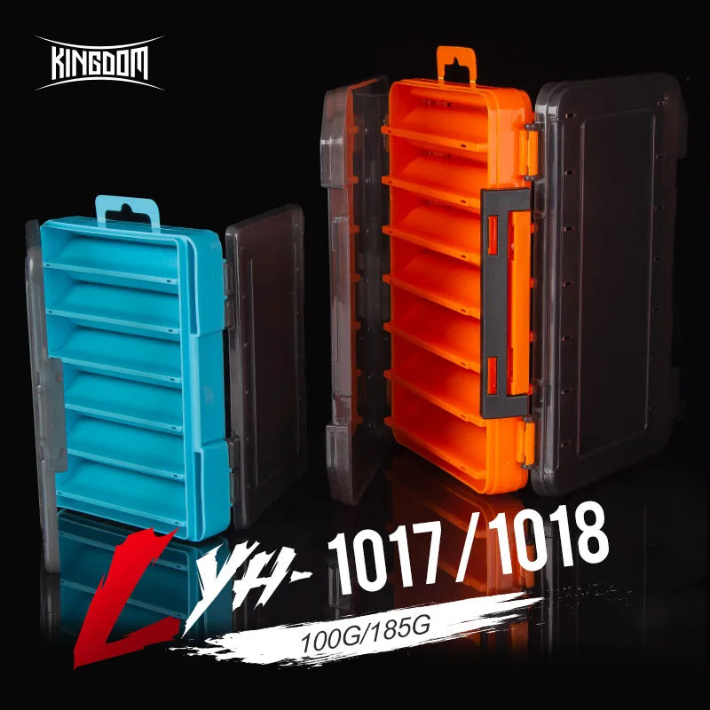 Kingdom Fishing Box 12 14 compartments Fishing Accessories lure Hook Boxes storage Double Sided High Strength Fishing Tackle Box - V.I.P Digital Presence