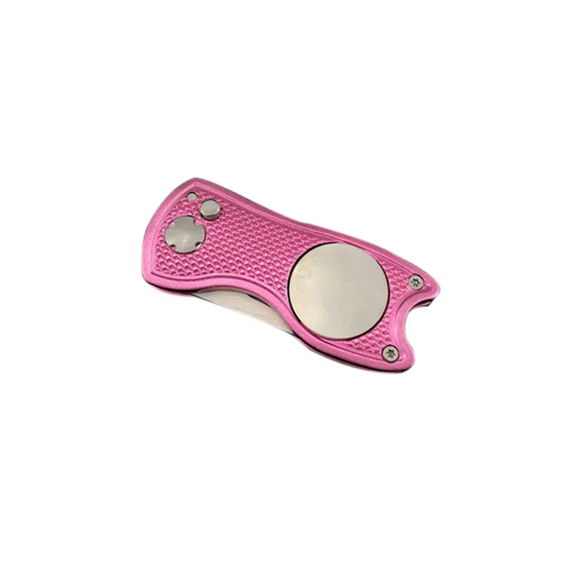 Herramienta plegable para sacar divots de golf con herramienta para pelotas de golf, limpiador de surcos, material de entrenamiento de golf, accesorios de golf, tenedor para putting green.