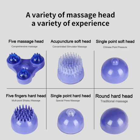 KLASVSA Electric Dolphin Full Body Shiatsu Massager Hammer Shoulder Lumbar Acupressure Vibrator Shoulder Waist Stick Pain Relief - V.I.P Digital Presence