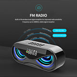M6 Cool Owl Design Bluetooth Speaker LED Flash Wireless Loudspeaker FM Radio Alarm Clock TF Card Support Select Songs By Number - V.I.P Digital Presence