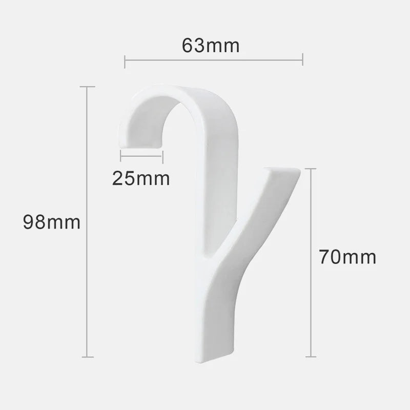 High Quality Hanger For Heated Towel Radiator Rail Clothes Hanger Bath Hook Holder Percha Plegable Scarf Hanger white 6pcs - V.I.P Digital Presence
