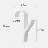 High Quality Hanger For Heated Towel Radiator Rail Clothes Hanger Bath Hook Holder Percha Plegable Scarf Hanger white 6pcs - V.I.P Digital Presence