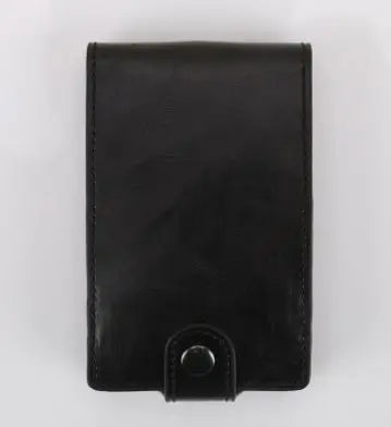Hot sale Women Men RFID Card Holders Stack Up Pull Out Mini Cascading Wallet ID Cash Cardholder Crazy Horse PU Leather Purses - V.I.P Digital Presence