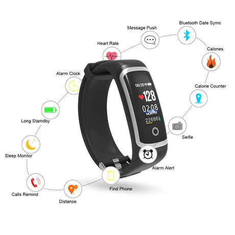 Lerbyee Fitness Tracker M4 Waterproof IP67 Blood Pressure Smart Bracelet Bluetooth Call Reminder Sport Wristband for iOS Android - V.I.P Digital Presence