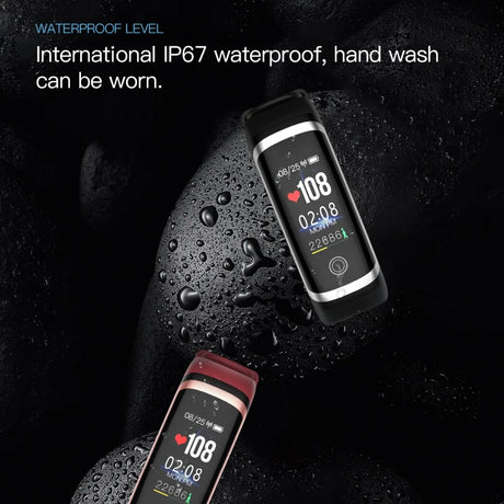 Lerbyee Fitness Tracker M4 Waterproof IP67 Blood Pressure Smart Bracelet Bluetooth Call Reminder Sport Wristband for iOS Android - V.I.P Digital Presence