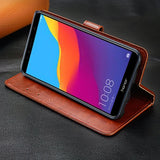 Wallet Stand PU Flip Leather Case For Honor 7C Pro Case On Honor 7A 7 A DUA-L22 Phone Case