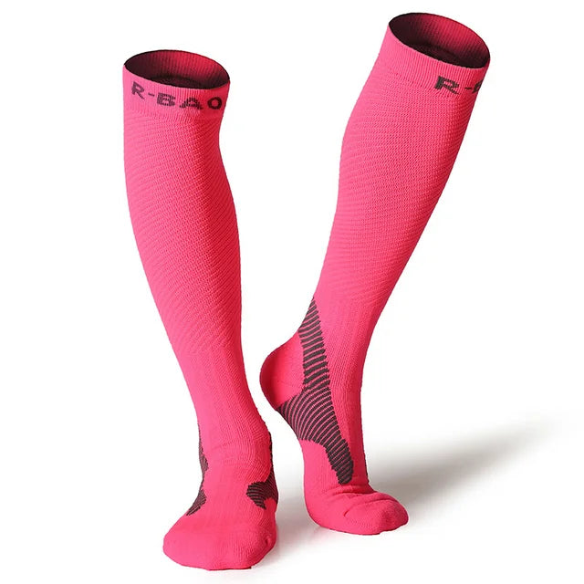 Men/Women Leg Support Stretch Sport Socks Compression Knee High Socks High-quality Runing Marathon Cycling Sock - V.I.P Digital Presence