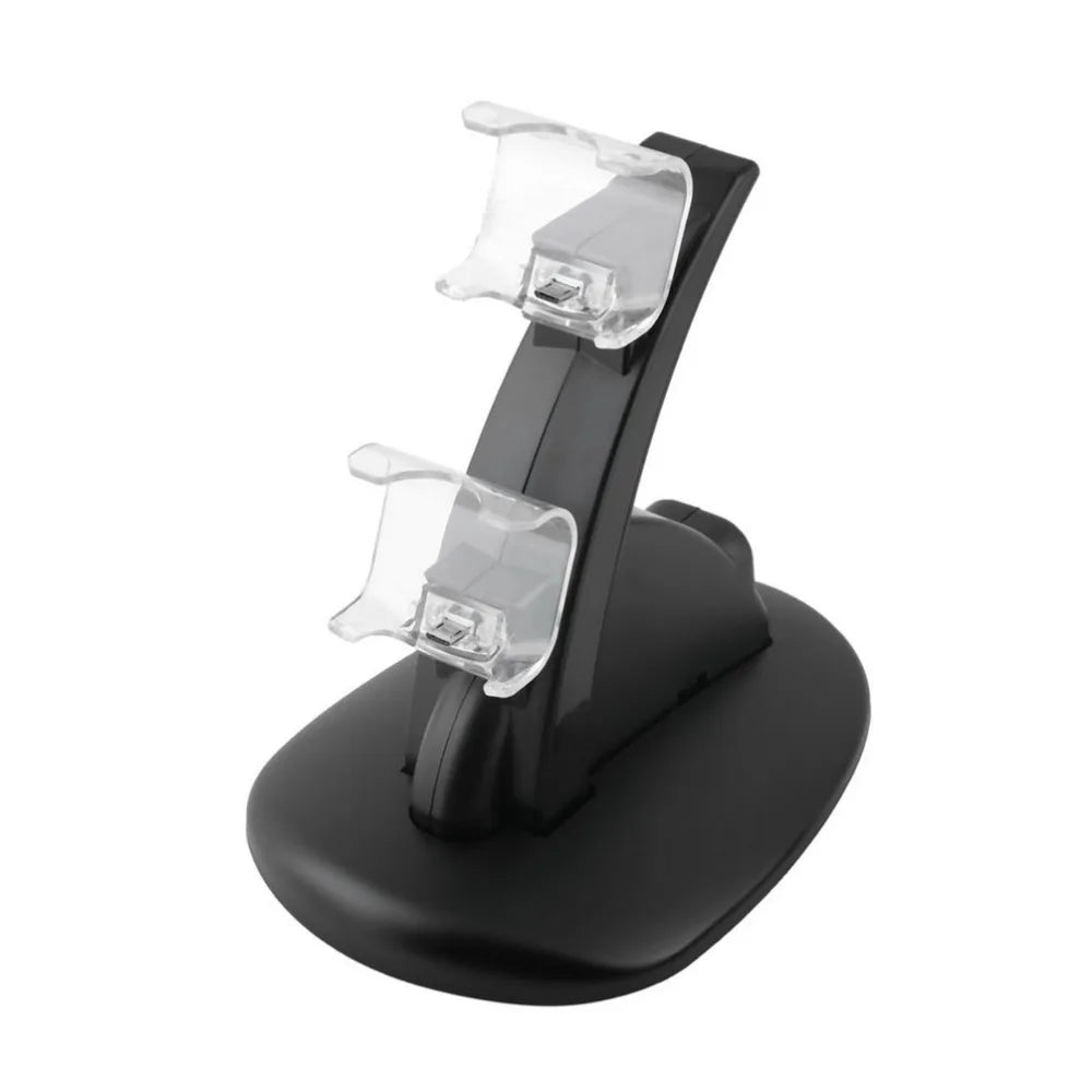 Dua USB Charging Socket Kit Charger Dock Stand Cradle For PS4 Console Controller Play Station Game Pad with USB Cable - V.I.P Digital Presence