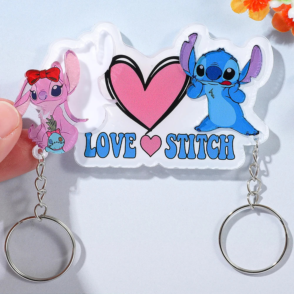 Stitch Couple Keychain