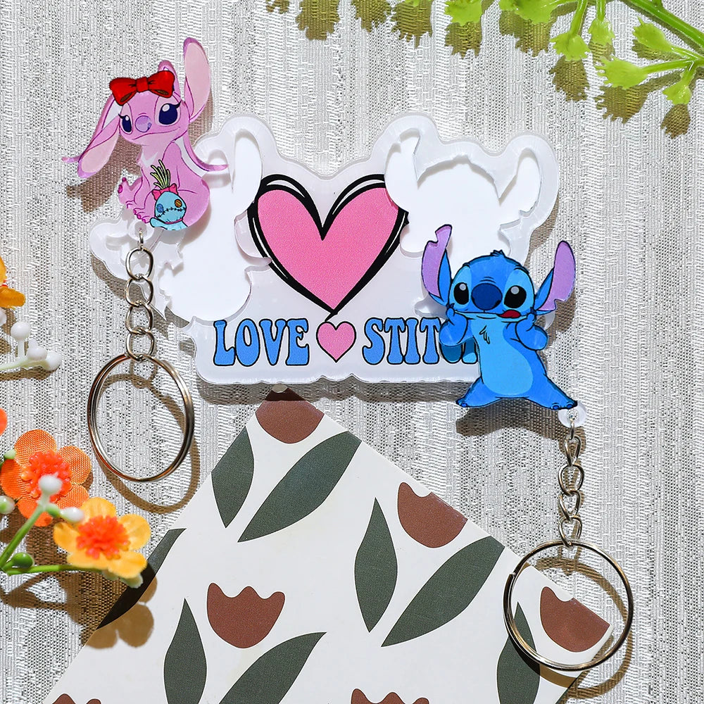 Stitch Couple Keychain