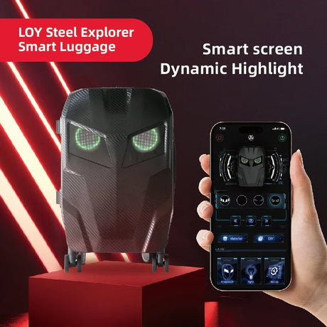 LED Travel EyeSpin Luggage - V.I.P Digital Presence