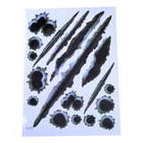 1Pcs Car Stickers 3D Bullet Hole Funny Decal Car-covers Motorcycle Scratch Realistic Bullet Hole Waterproof Stickers - V.I.P Digital Presence
