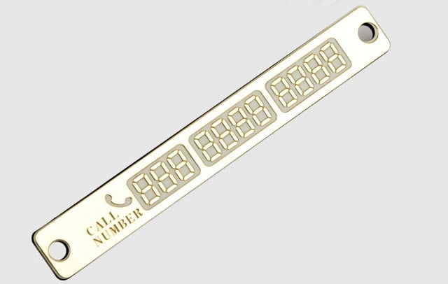 Temporary Car Parking Card Telephone Number Card Notification Night Light Sucker Plate Car Styling Phone Number Card - V.I.P Digital Presence