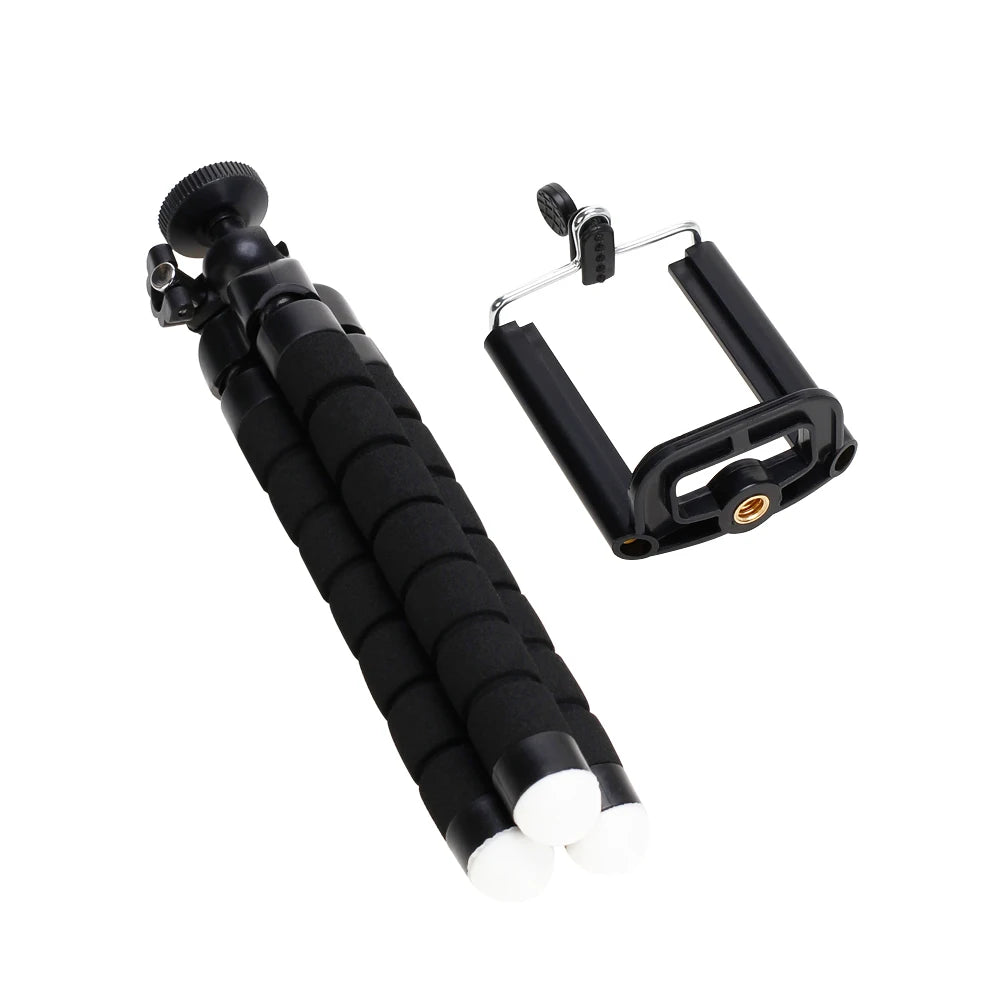 Trípodes trípode para teléfono Soporte para cámara móvil Clip para teléfono inteligente Monopod trípode soporte pulpo mini trípode para teléfono