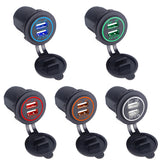 Car Charger USB Vehicle DC12V-24V Waterproof Dual USB Charger 2 Port Power Socket 5V 2.1A/1A car-charger - V.I.P Digital Presence
