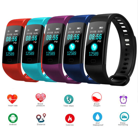Y5 Bluetooth Smart Bracelet Heart Rate activity fitness tracker Blood Pressure Sport Band Electronic Wristband For Women Men - V.I.P Digital Presence