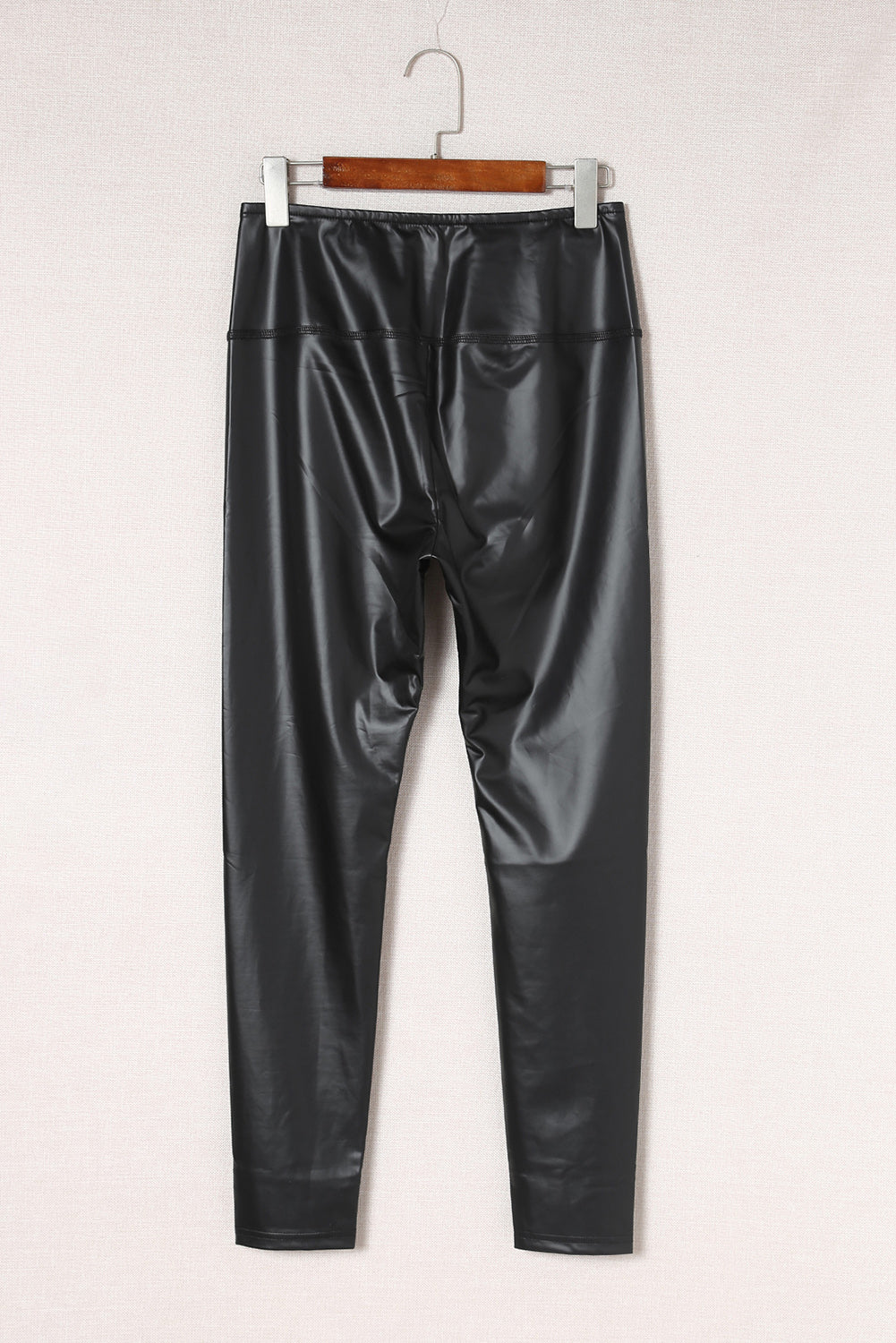 Black Faux Leather High Waist Leggings - V.I.P Digital Presence