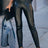 Black Faux Leather High Waist Leggings - V.I.P Digital Presence