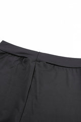 Black Grommet Lace Up Front Leggings - V.I.P Digital Presence