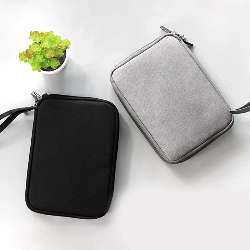 Accesorios digitales bolsa de acabado cargador de datos Cable de doble capa accesorios de viaje bolsa auriculares Usb Flash Drive organizar - V.I.P Digital Presence